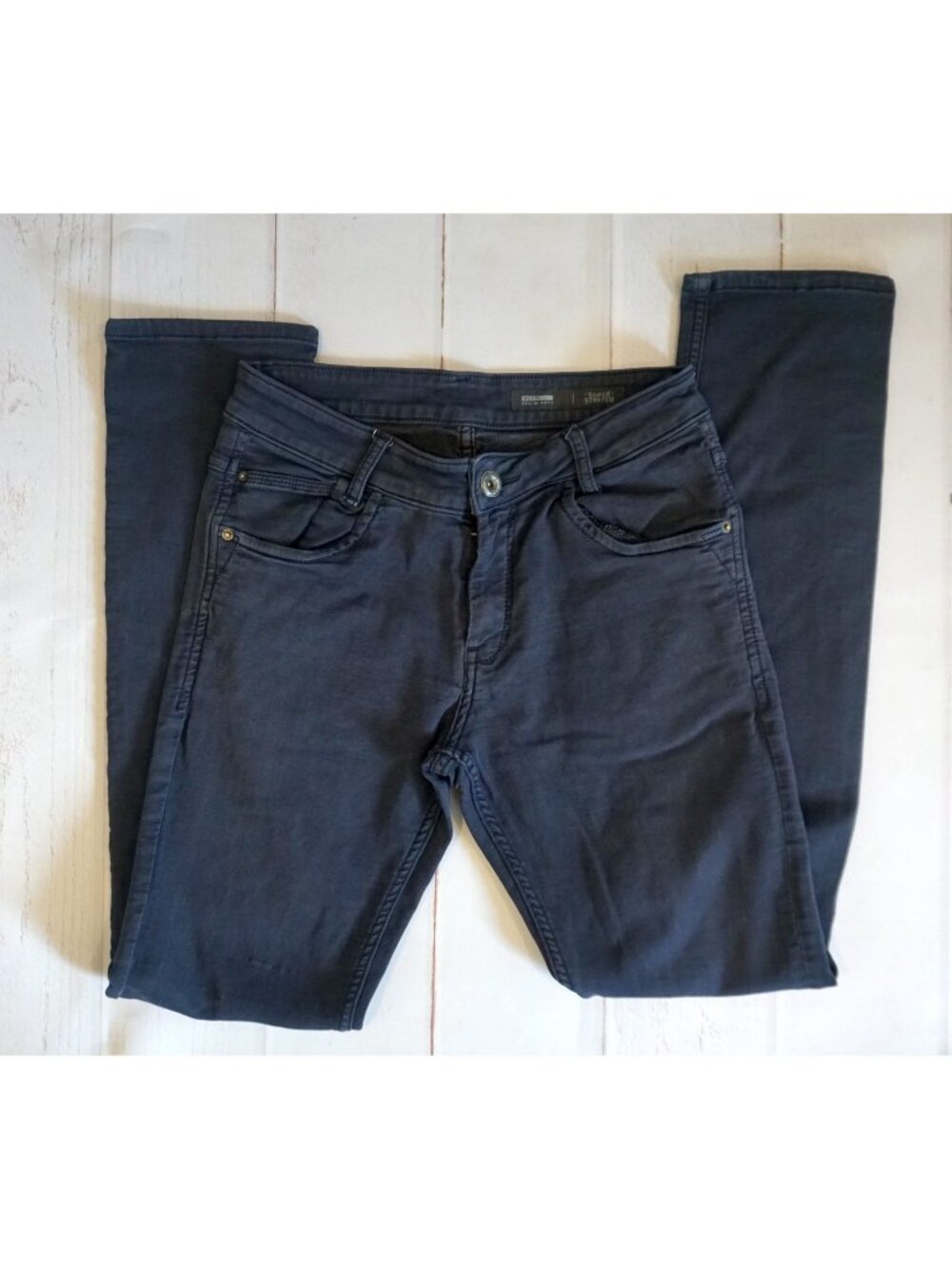 Mufti Men's Blue Super Slim Stretch Pants Size 30